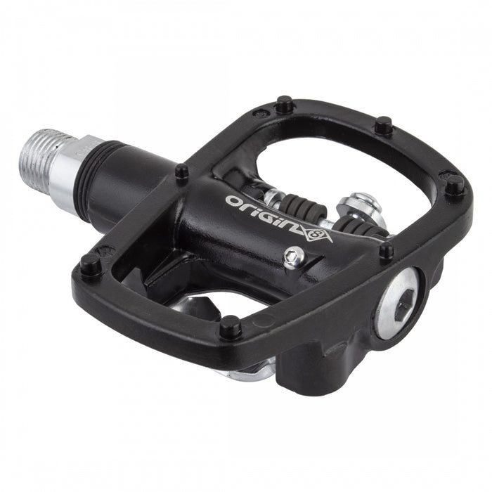 ORIGIN8 Dual Sport MultiPurpose SPD Single Clipless 9/16" Black Bicycle Pedals