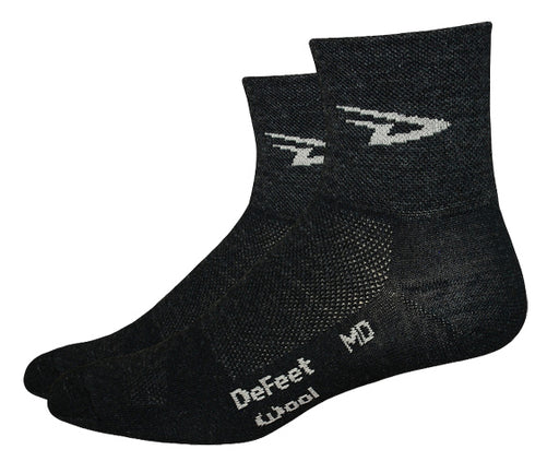 DeFeet Wooleator Sock: Charcoal MD