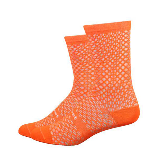 DeFeet Evo Mount Ventoux 6" Socks, 9.5-11.5, Vis Orange