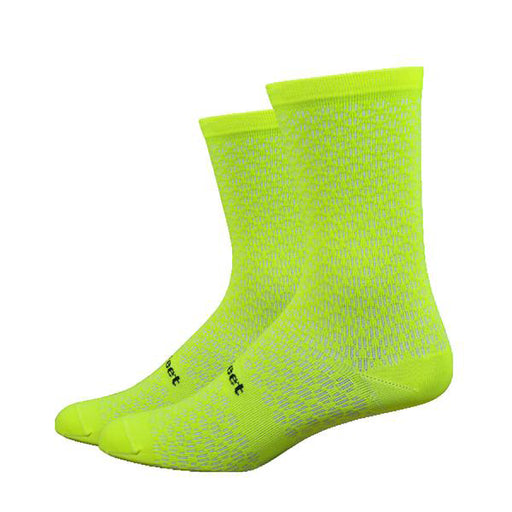 DeFeet Evo Mount Ventoux 6" socks, hi-vis yellow 9.5-11.5