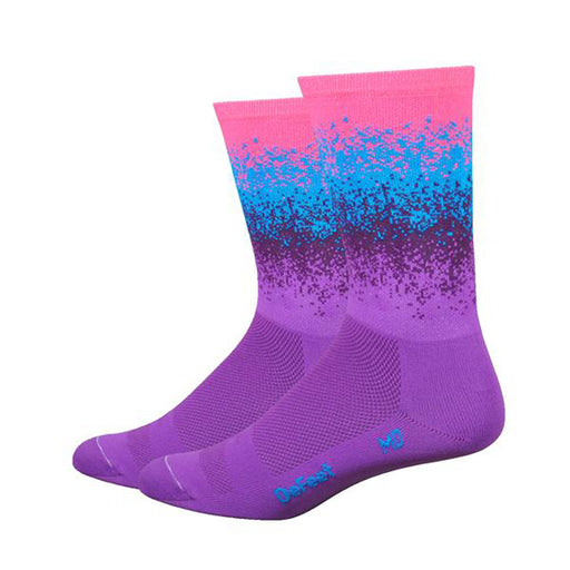 DeFeet Aireator 6" Ombre socks, purple 7-9