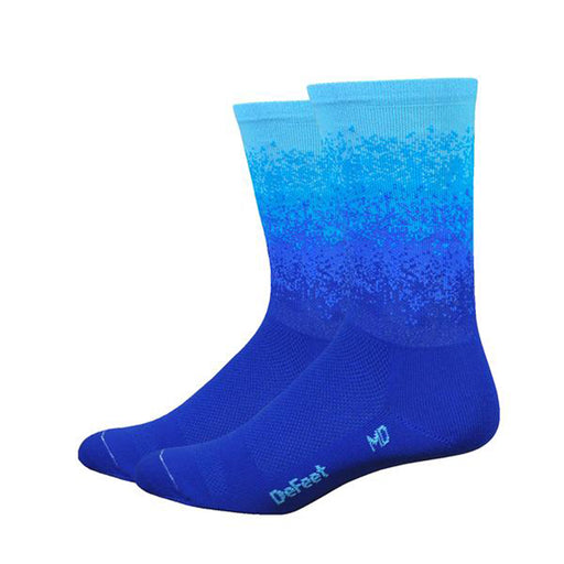 DeFeet Aireator 6" Ombre socks, blue 7-9