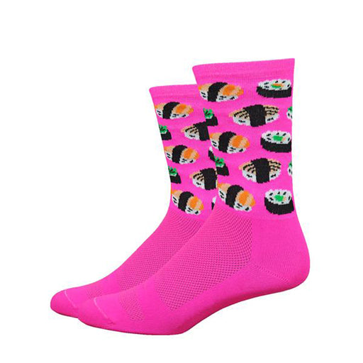 DeFeet Aireator 6" Sushi socks, pink 9.5-11.5