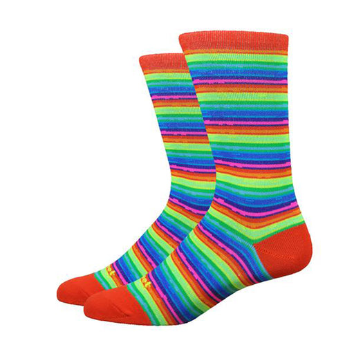DeFeet Mondo 6" Spectrum socks, hi-vis 9.5-11.5