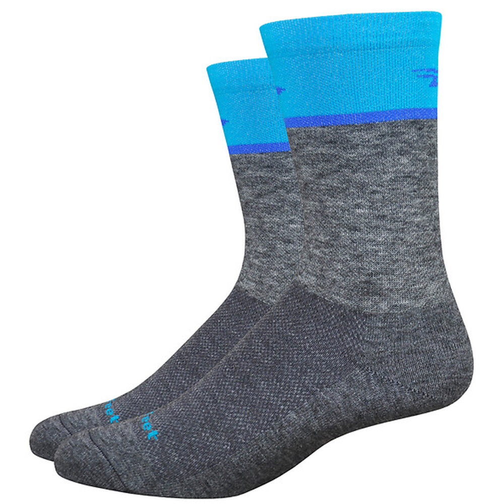 DeFeet Wooleator Comp 6" Team DeFeet Socks, 12, Blue