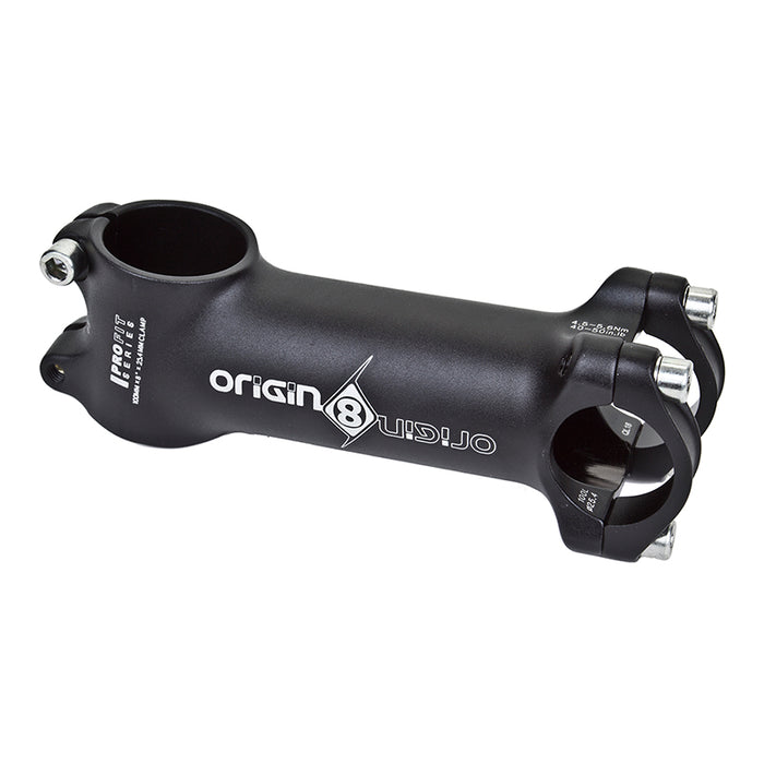ORIGIN8 Pro Fit Alloy Ergo Bike Stem 100mm Length +/-8° Rise 25.4mm Handlebar