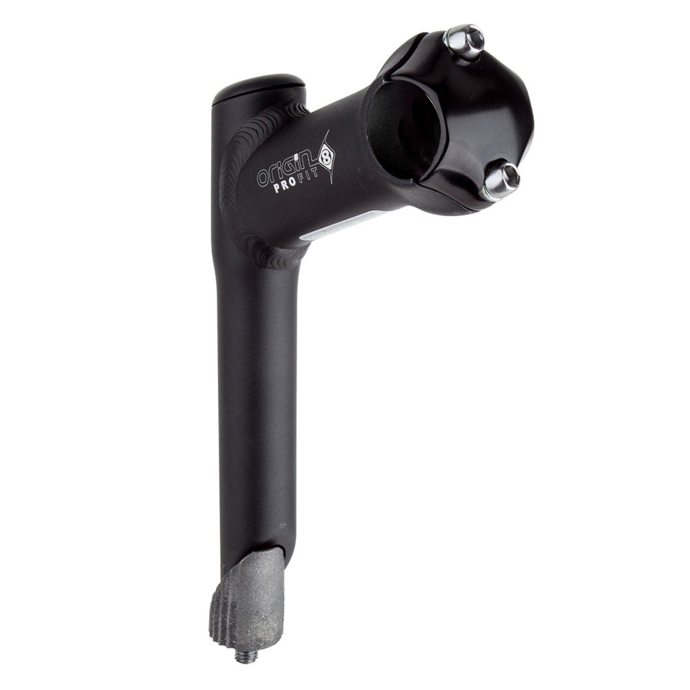 ORIGIN8 Pro Fit MTB Quill Bike Stem 90mm 25° Rise 25.4mm Bar 25.4mm Fork Black