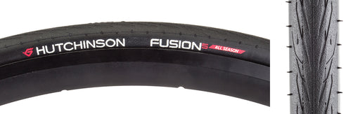 Hutchinson   Fusion5 tire, 700 x 23c AS - blac