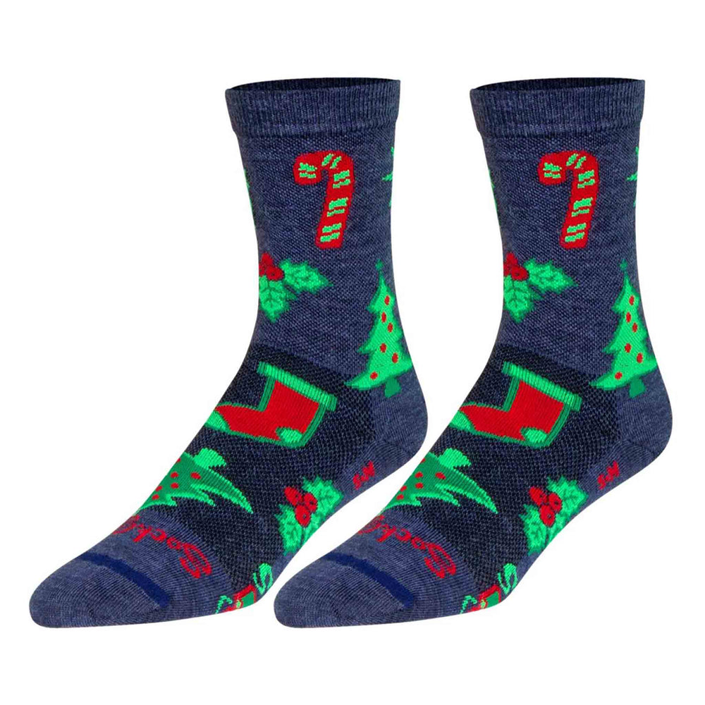 Sockguy Snow Day Wool Socks L/XL 6" 9-13