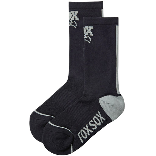 Fox Shox Transfer Coolmax 7" Socks, L/XL, Black