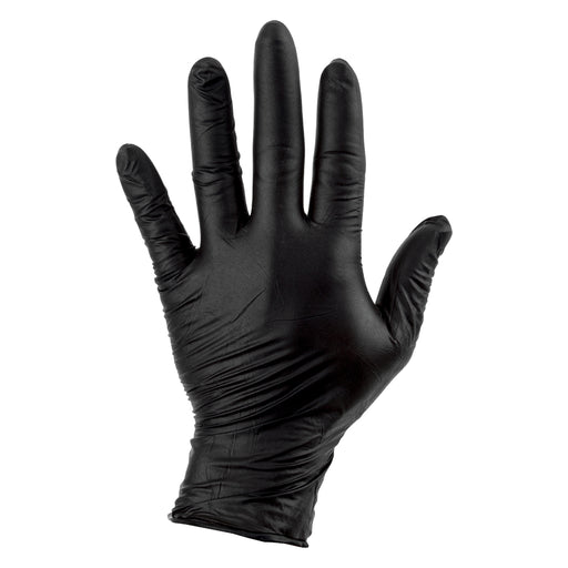 SUNLITE Mechanics Nitrile Gloves Black Large Box of 100