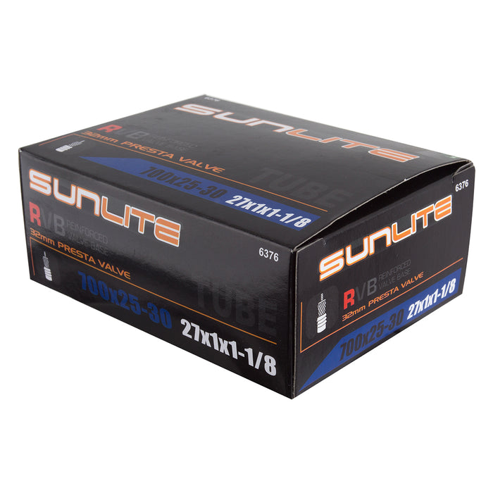 SUNLITE Standard Presta Valve 700x25-30 (27x1x1-1/8) Tube 32mm Threaded