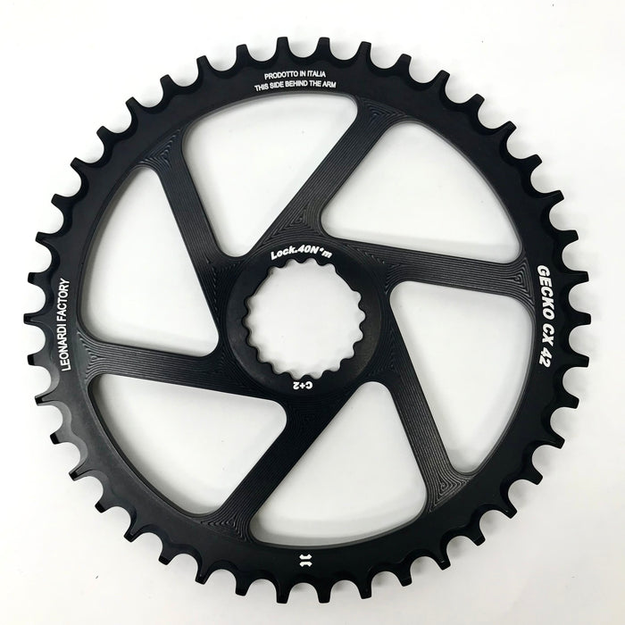 Leonardi Gecko CX 42t Round Chainring for Cannondale Road/CX Cranks