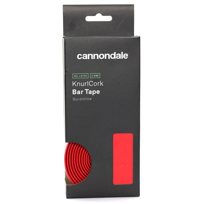 Cannondale KnurlCork 2.8mm Gel Handlebar Tape Red CP3101U30OS