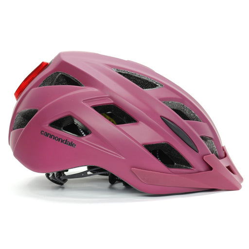 Cannondale Quick Adult Cycling Helmet w/ LED Light Black Cherry Large/Extra Large