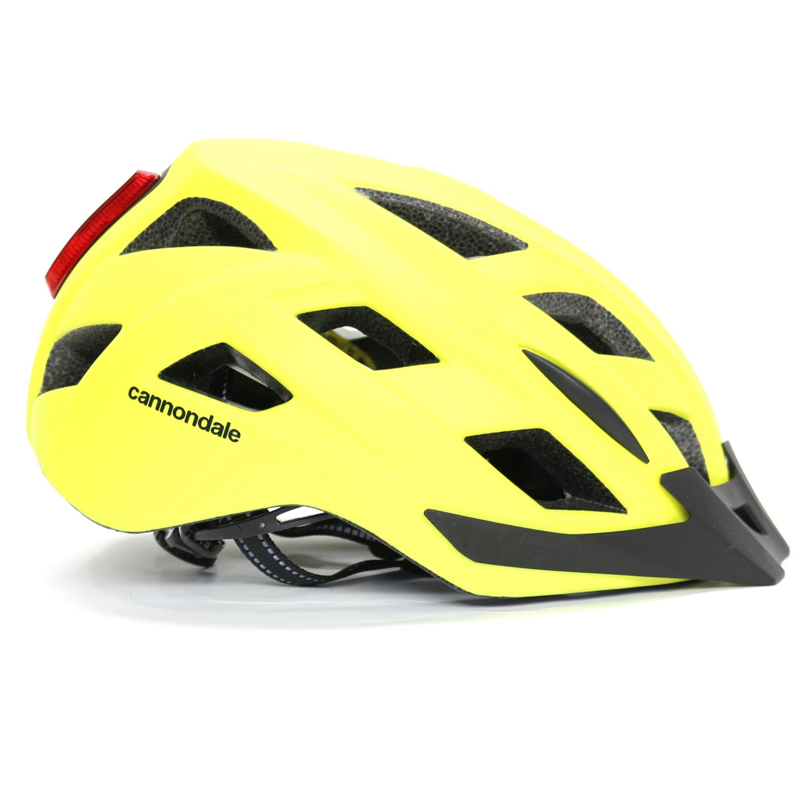 Cannondale Quick Adult Cycling Helmet w/ LED Light Highlighter Yellow Small/Medium