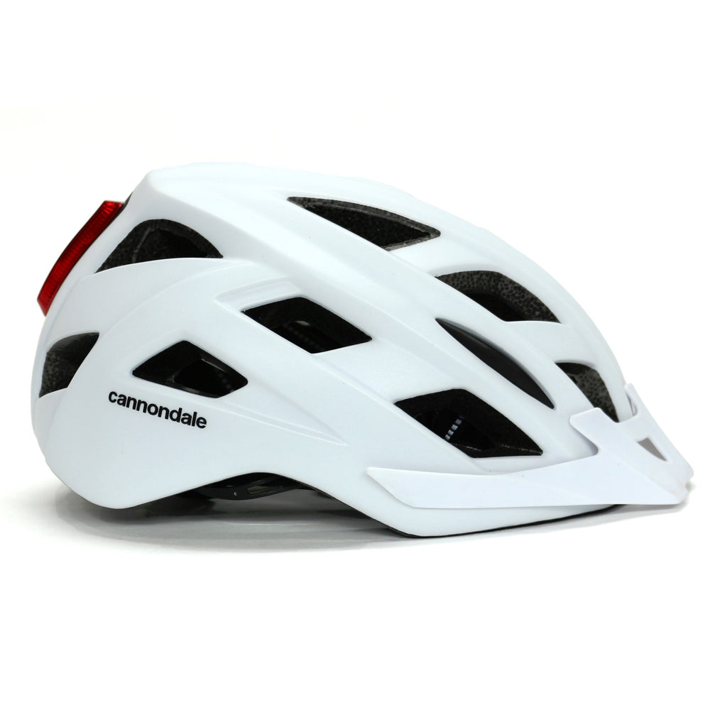 Cannondale Quick Adult Cycling Helmet w/ LED Light White Large/Extra Large