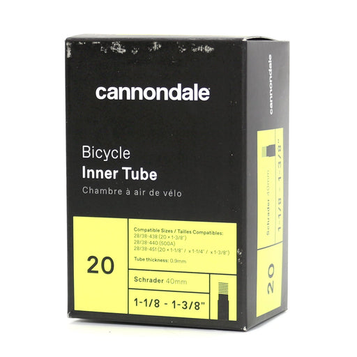 Cannondale 20 x 1-1/8 - 1-3/8" Schrader Valve 40mm Tube CP8401U1022