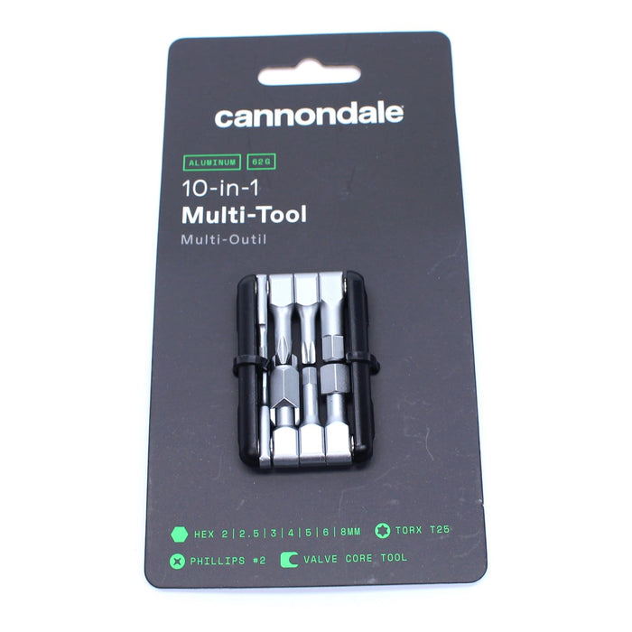 Cannondale 10-in-1 Mini Multi-Tool Hex Torx Phillips + Valve Tool CP9301U10OS