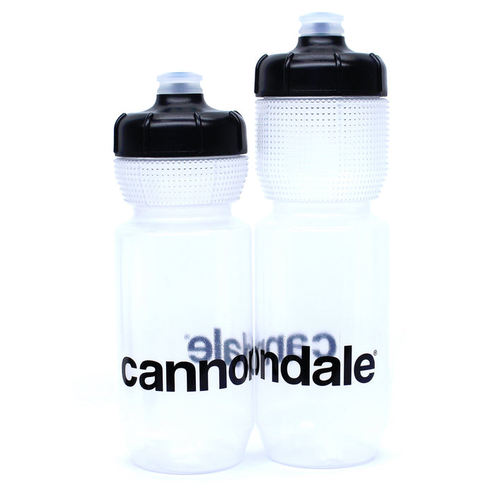 Cannondale Gripper Water Bottle Logo Clear w/ Black 600ml/21oz CP5102U1060