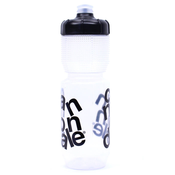 Cannondale Gripper Water Bottle Stacked Logo Clear w/ Black 750ml/25oz CP5302U2075