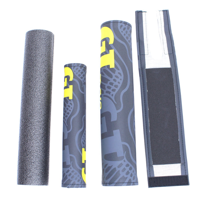 GT Bicycles 3 Piece Pad Set - GT/Dyno Black Yellow GP1400U1610