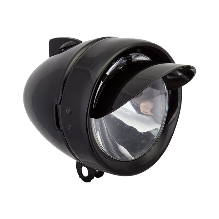 SUNLITE Low Rider LED Bullet Black w/ visor Bike Headlight