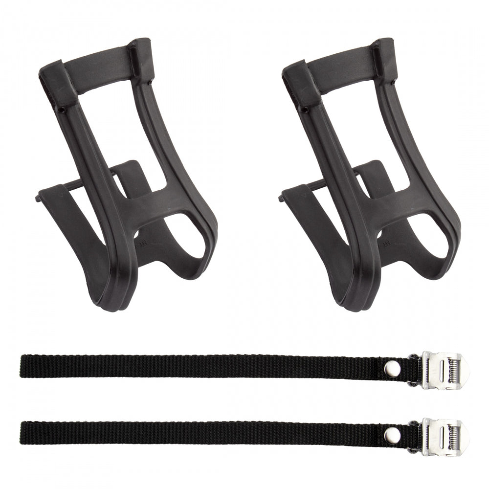 SUNLITE ATB Toe Clips and Straps Large for Bicycle Pedals