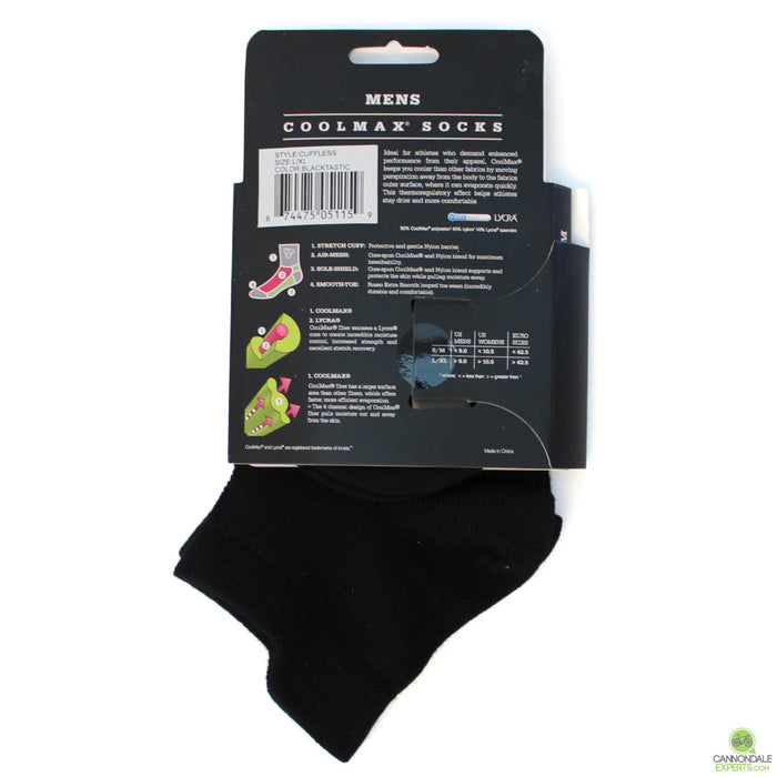 Sombrio Cuffless Socks Blacktastic Large/Extra Large
