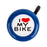 SUNLITE I Love My Bike Lever Blue Bike Bell