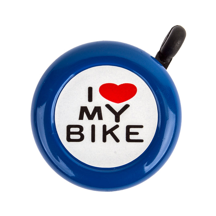 SUNLITE I Love My Bike Lever Blue Bike Bell