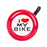 SUNLITE I Love My Bike Lever Red Bike Bell