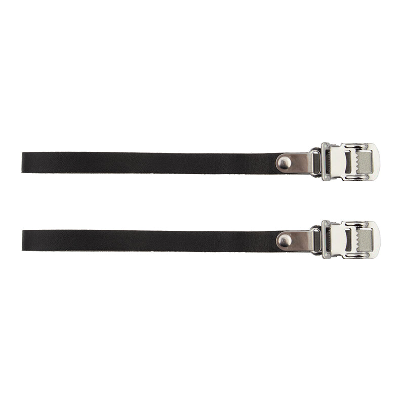 SUNLITE Leather Toe Straps 420mm Black for Bicycle Pedals