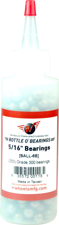 Wheels Mfg Carbon bearings, 5/16" - 250/bottle