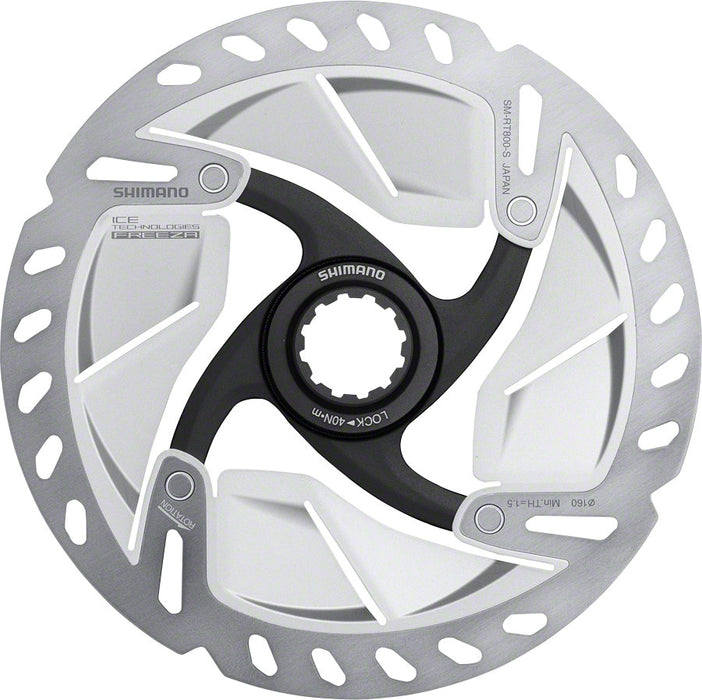 Shimano Ultegra SM-RT800-S Disc Brake Rotor - 160mm, Center Lock, Silver