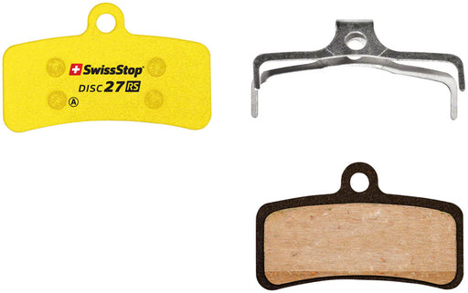 SwissStop RS 27 Disc Brake Pad - Organic Compound, For Shimano 4-Piston and Downhill "D" Shape