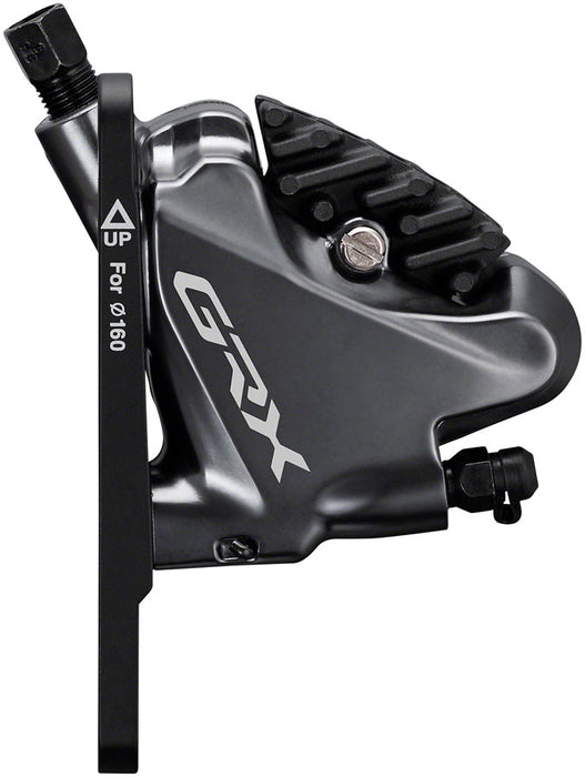 Shimano GRX BL-RX810/BR-RX810 Disc Brake and Lever - Front, Hydraulic, Flat Mount, Finned Resin Pads, Black