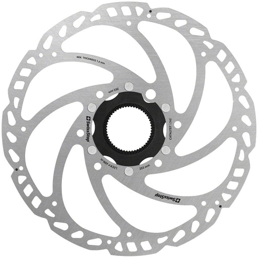 SwissStop Catalyst One Disc Rotor - 203mm, CenterLock, Silver