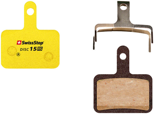 SwissStop RS Disc Brake Pad Set - Disc 15, Organic Compound, Shimano/TRP/Tektro/Quad, Fits Multiple Models