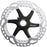 Shimano STEPS RT-EM900-L Disc Brake Rotor with Integrated Speed Sensor Magnet - 203mm, Center Lock, For eBike, Silver/Black