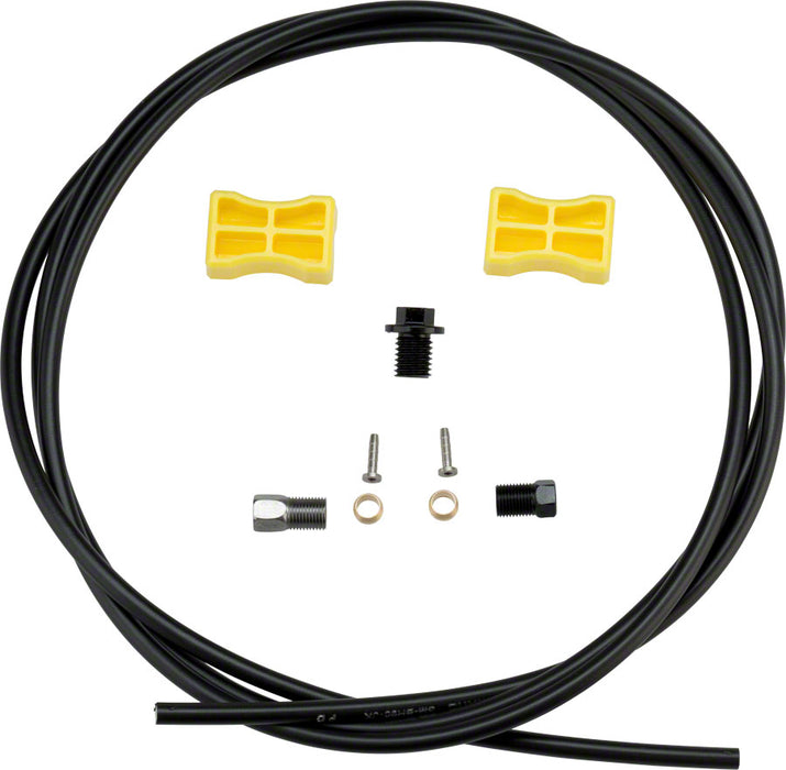 Shimano SM-BH90-JKS High Pressure Disc Brake Hose Kit - Straight Caliper Caliper Connector, 1700mm, Black