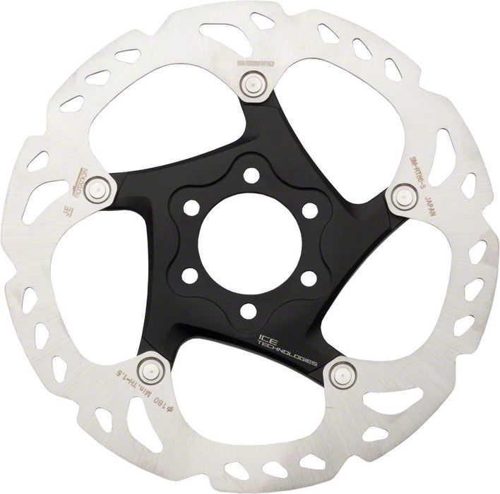 Shimano Deore XT SM-RT86-S Disc Brake Rotor - 160mm 6-Bolt Silver/Black