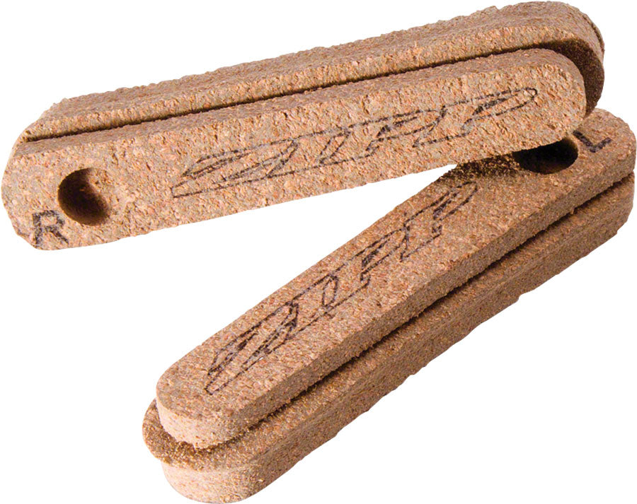 Zipp Speed Weaponry Tangente Cork Composite Brake Pad Inserts for Carbon Rims, SRAM/Shimano, 1 Pair