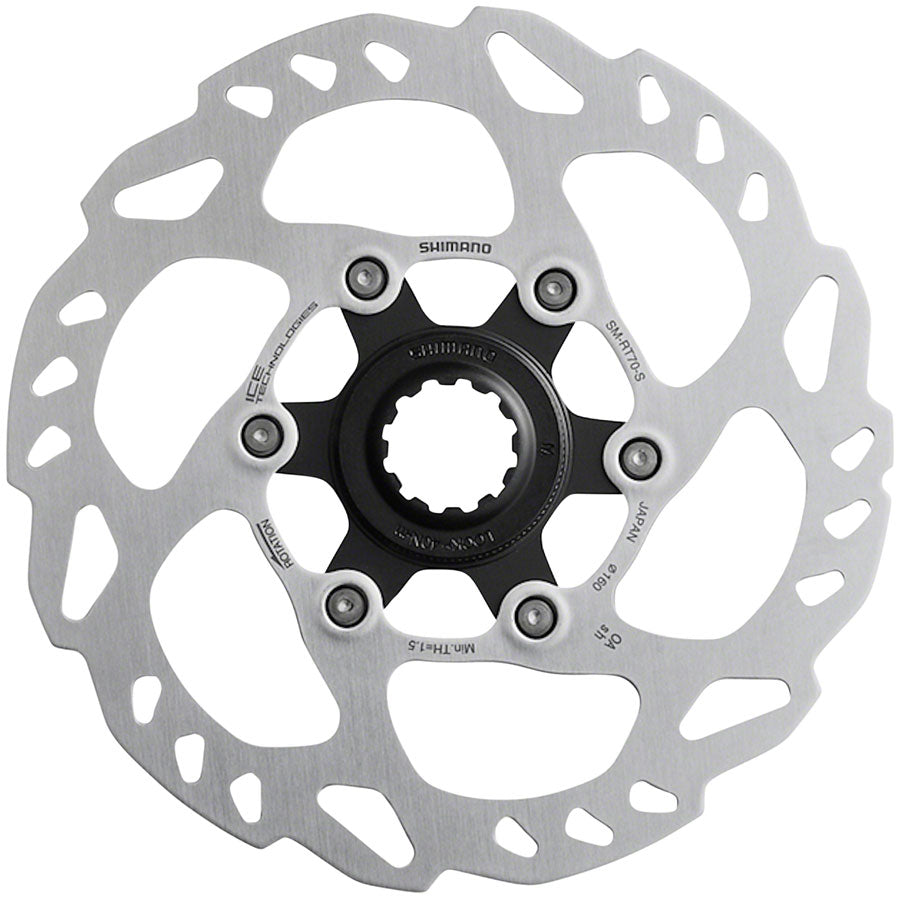 Shimano SLX SM-RT70-S Disc Brake Rotor - 160mm, Center Lock, Silver