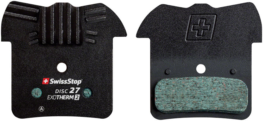 SwissStop EXOTherm2 Brake Pad Set, Disc 27: for Shimano 4-Piston and Downhill "H" Shape