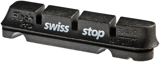 SwissStop FlashPro Set of 4 SRAM/Compatible with Shimano Rim Brake Inserts, Original Black Compound