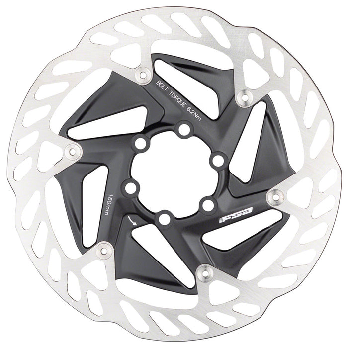 FSA (Full Speed Ahead) K-Force WE Disc Brake Rotor - 160mm, 6-Bolt, Silver