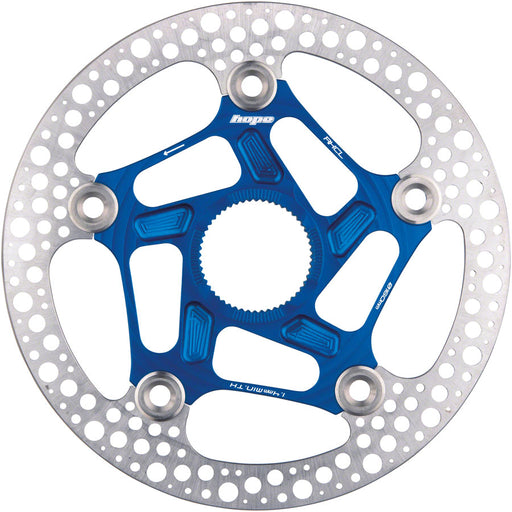 Hope RX Disc Rotor - 160mm, Center-Lock, Blue