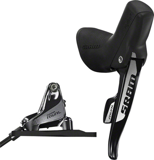 SRAM Rival 22 Flat Mount Hydraulic Disc Brake with Front Shifter and 950mm Hose, Rotor Sold Separately
