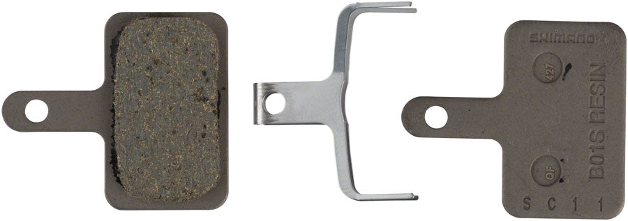 Shimano B01S Resin Disc Brake Pad and Spring, 4th version of B01S pad, fits many Deore, Alivio and Acera Calipers